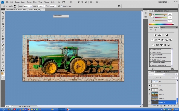Creation of Roman Mosaic: Step 3