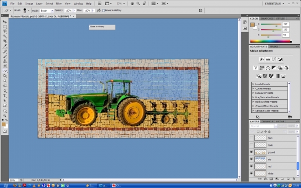 Creation of Roman Mosaic: Step 5