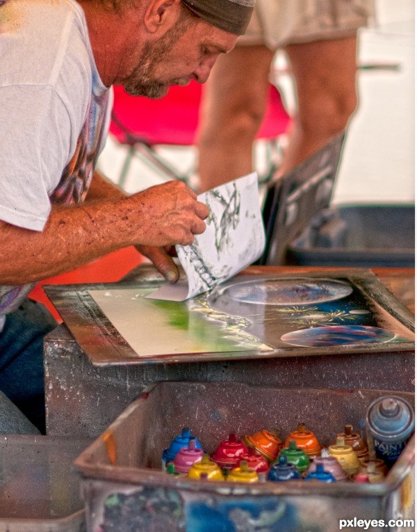 Spray paint cans