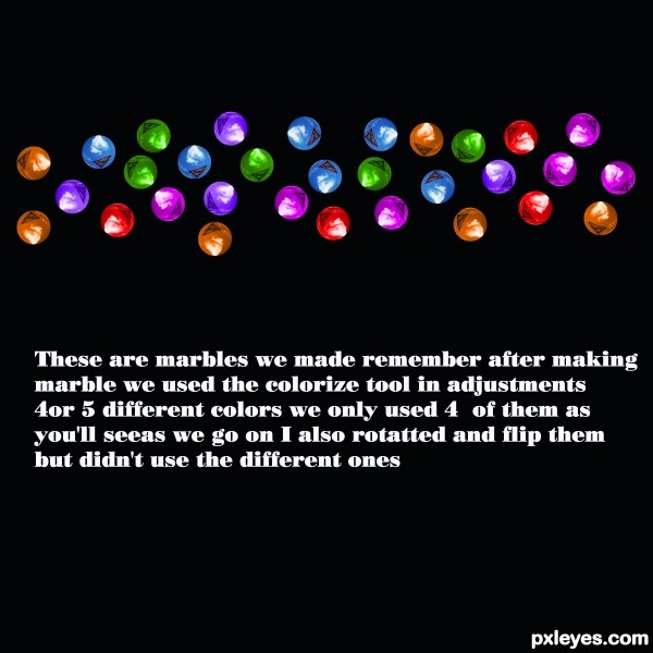 Creation of Just A Game of Marbles: Step 5