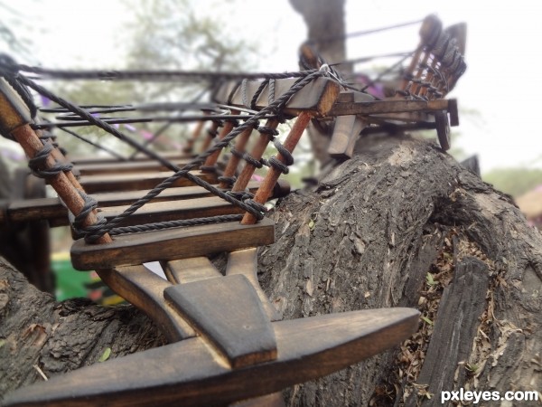 Cart on a tree