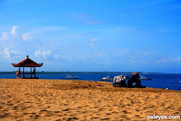 Balinese Kite Vendor