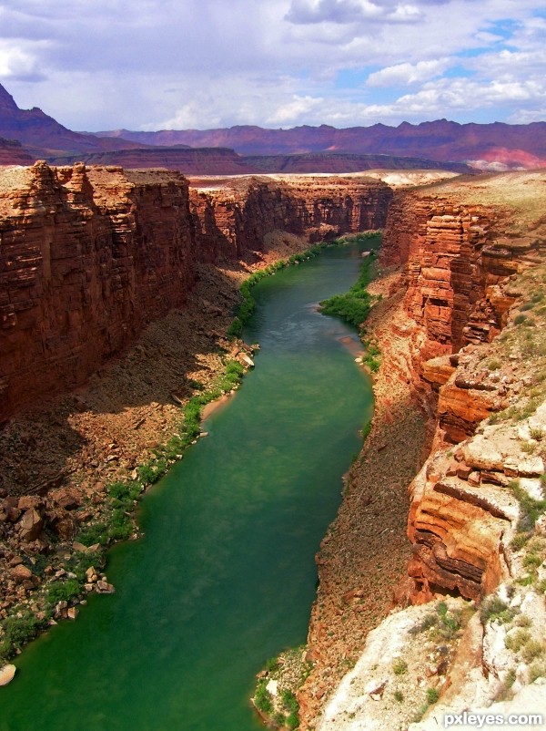 Cross Country-Grand Canyon photoshop picture)