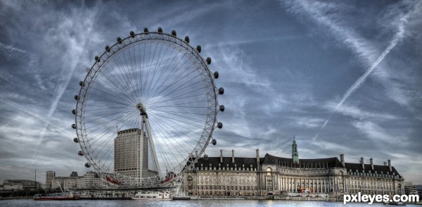 The River Thames photoshop picture)