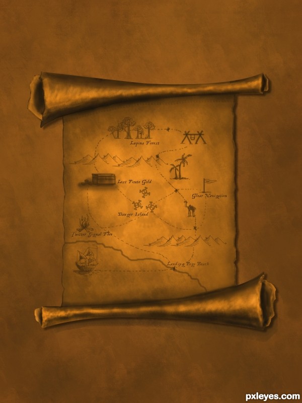 Creation of Treasure map: Final Result