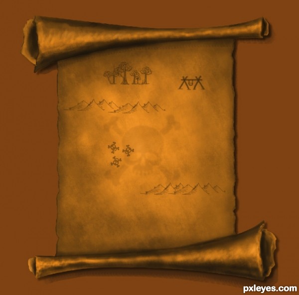 Creation of Treasure map: Step 7
