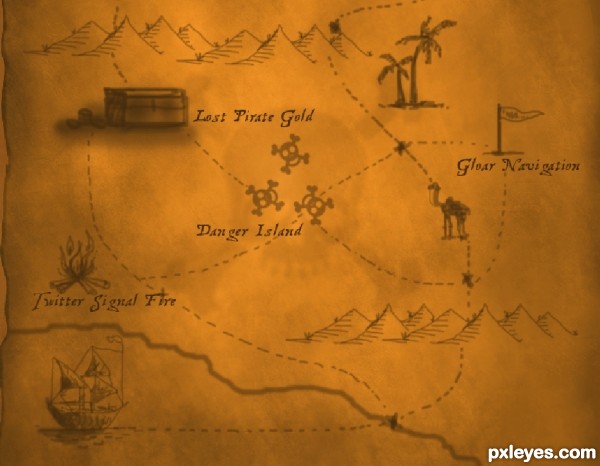 Creation of Treasure map: Step 8