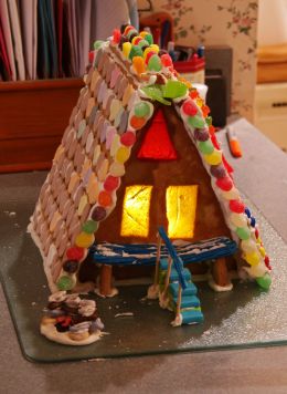 A Frame Gingerbread House