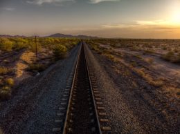 Train Tracks in the Desert