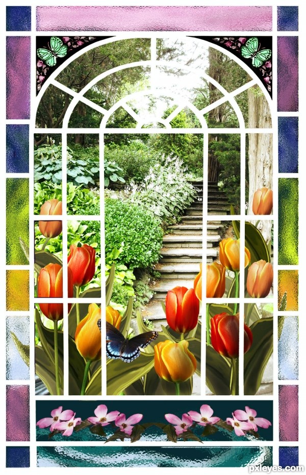 Creation of Stained Glass Spring: Final Result