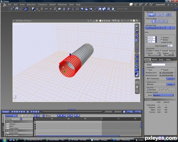 Creation of Light At The End Of The Tunnel: Step 1
