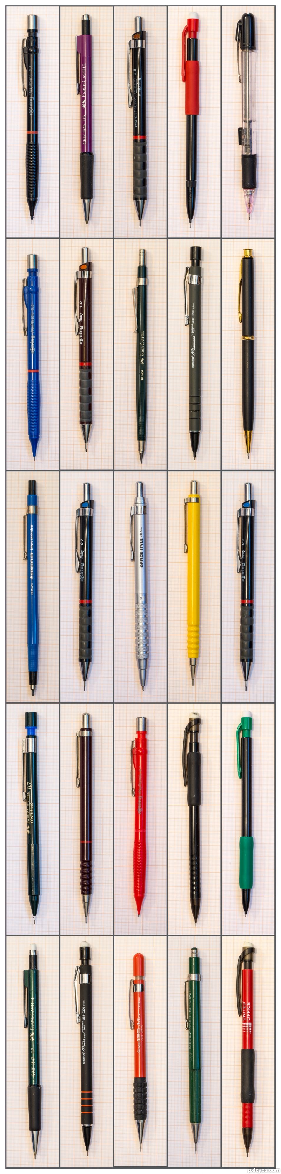 All mechanical pencils