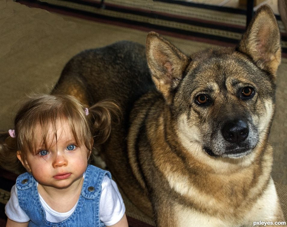 Gianna with Scout