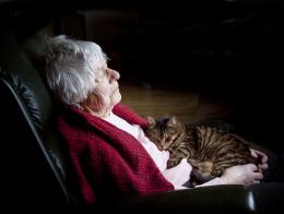 My mum and Buster Picture