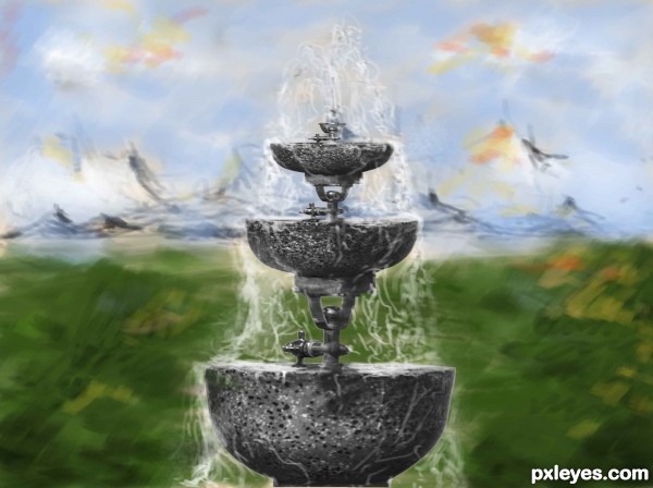 Fountain photoshop picture)