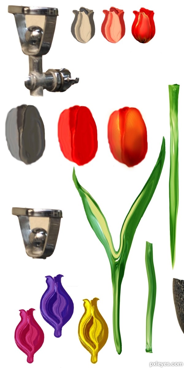 Creation of Thoughts of Spring: Step 3