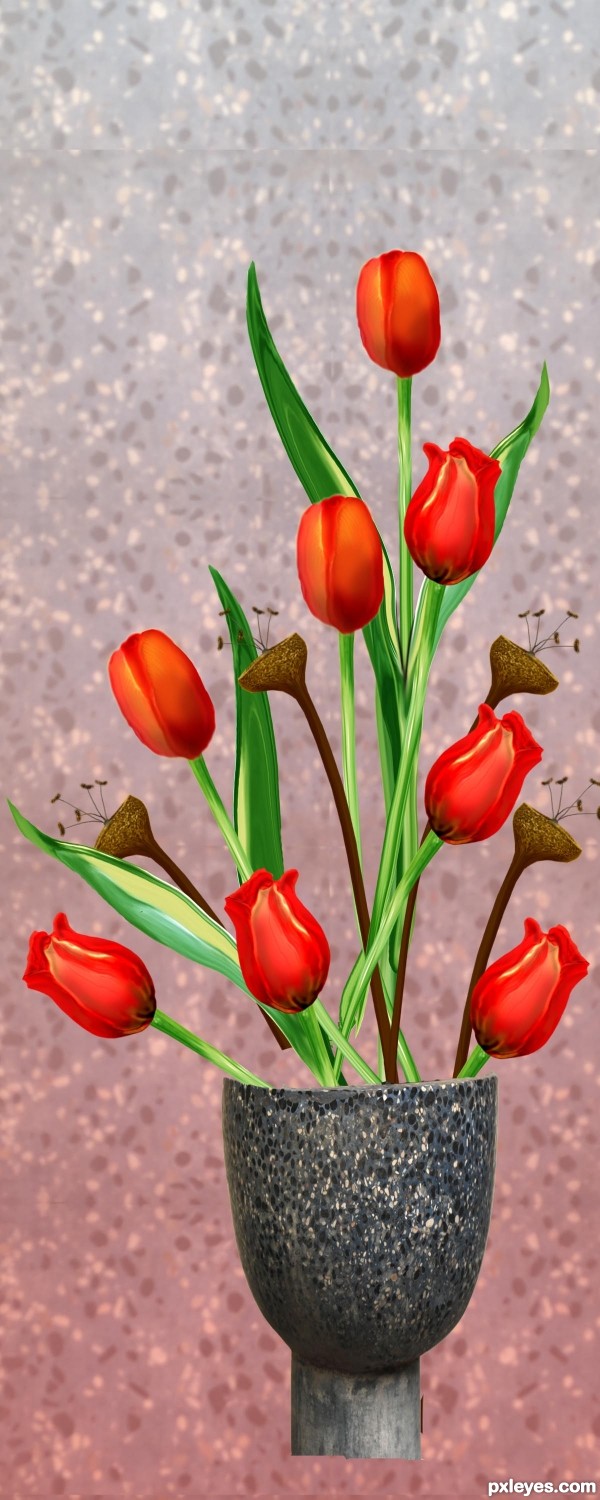 Creation of Thoughts of Spring: Step 8