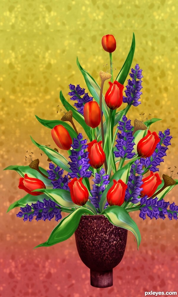 Creation of Thoughts of Spring: Step 10