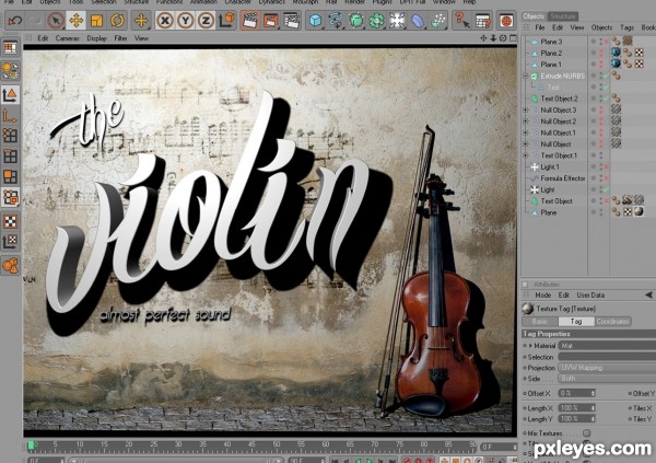 Creation of The Violin: Step 2