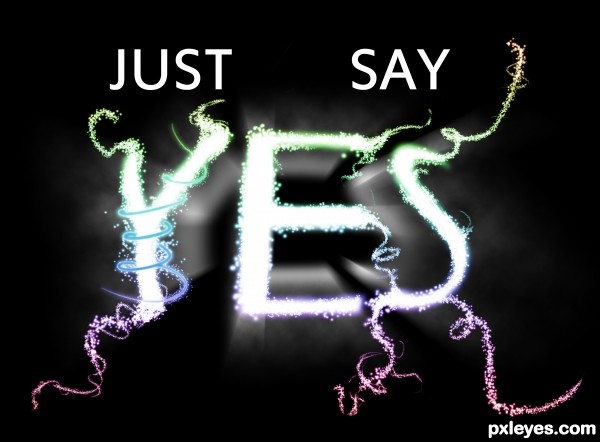 Creation of Just say yes: Final Result