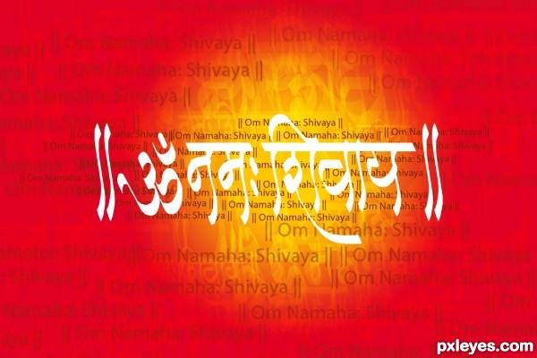 Creation of ||Om Namaha: Shivaya||: Step 4
