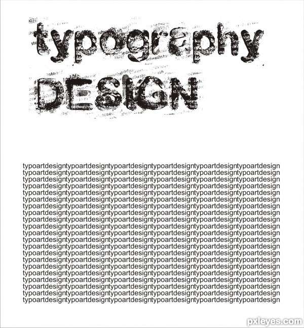 Creation of Typo Design : Step 1