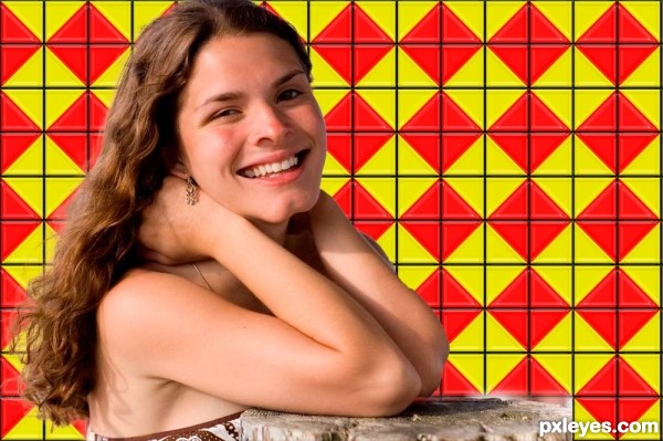 Creation of Me & my Facecook profile pic: Step 3