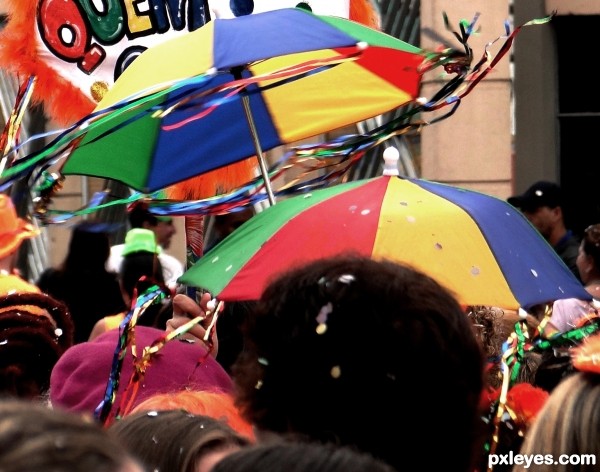 Dancing umbrella 