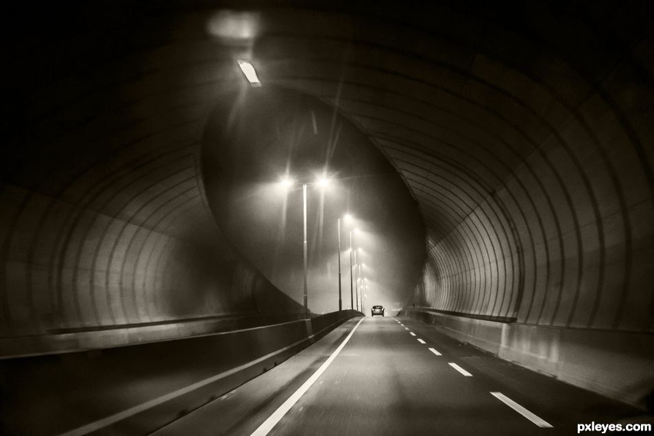 Misty tunnel