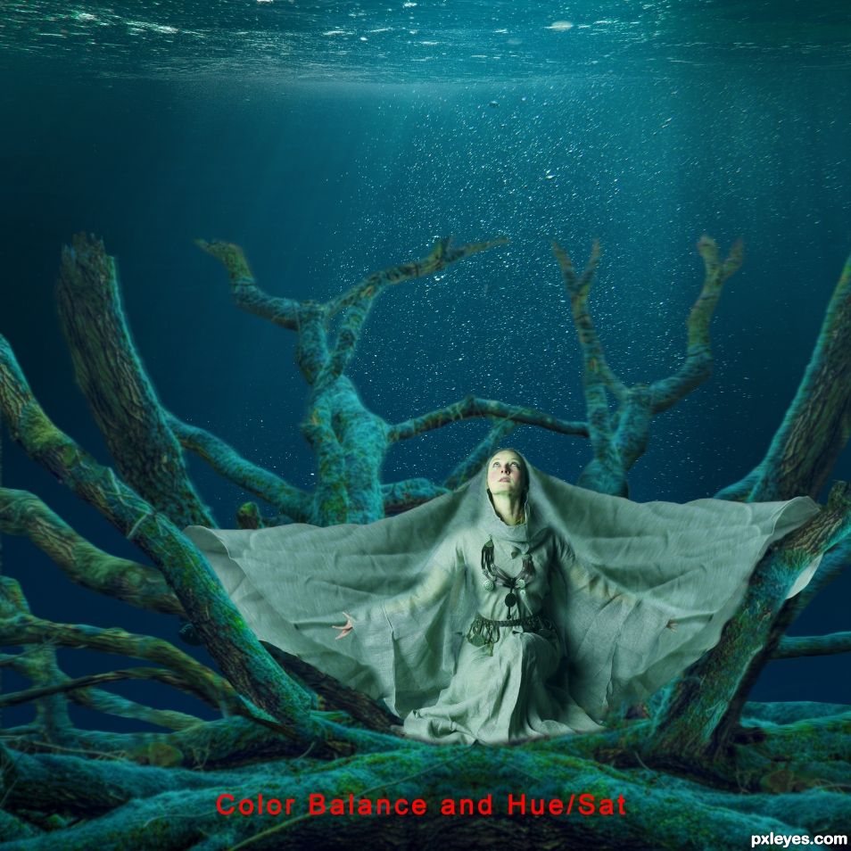 Creation of Underwater Maiden: Step 10