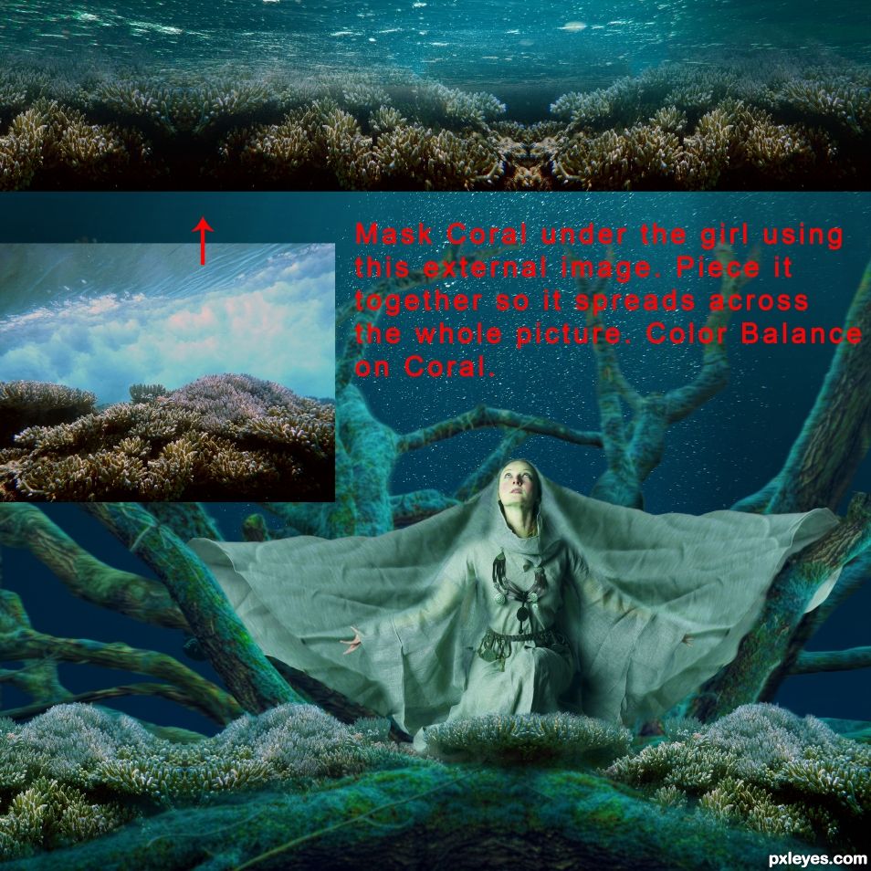 Creation of Underwater Maiden: Step 11