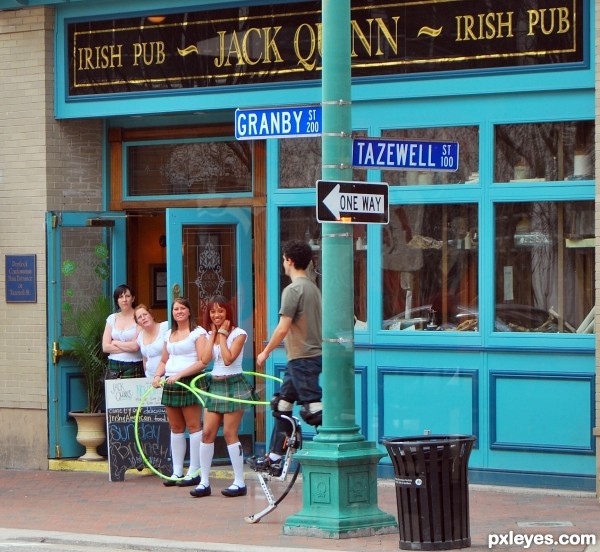 Waitresses at an Irish Pub