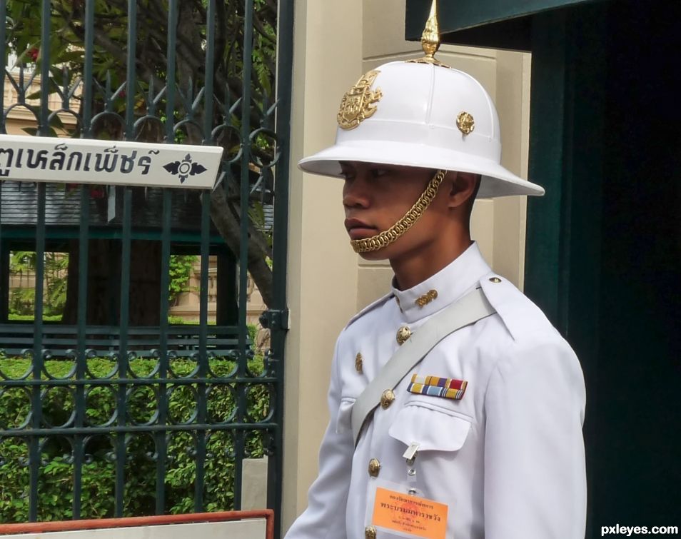 Grand Palace guard, Bangkok