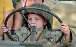 Young GI Jeep driver