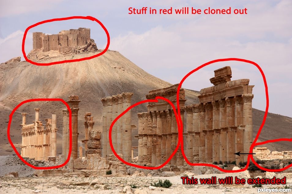 Creation of Ancient Temple: Step 4