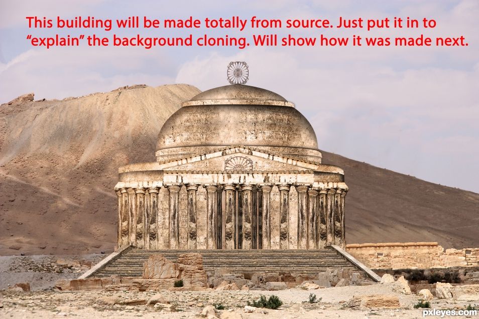 Creation of Ancient Temple: Step 6