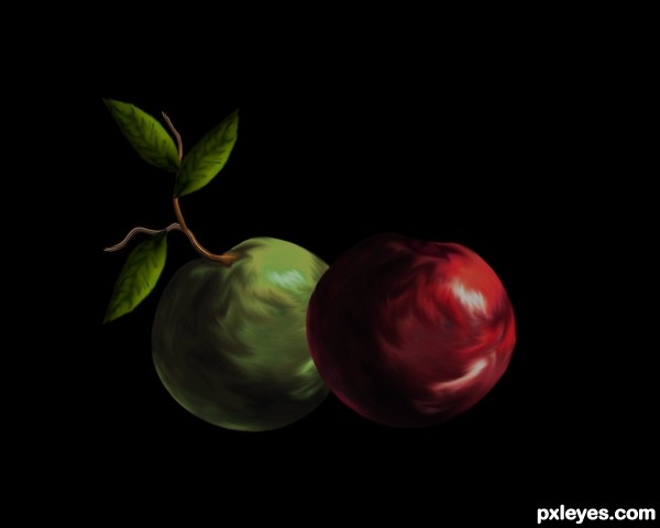 Creation of Still Life With Apples: Step 9