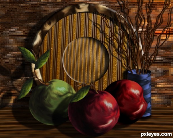 Creation of Still Life With Apples: Step 20