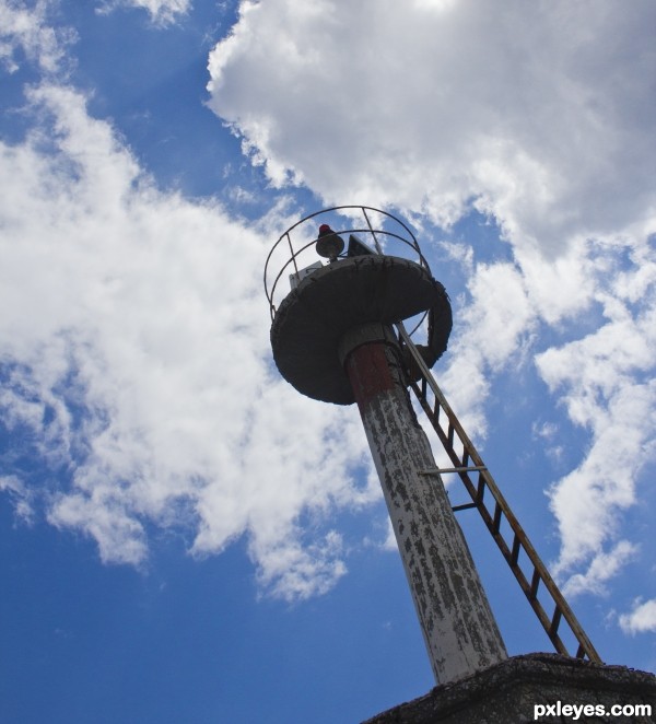 Decrepit lighthouse