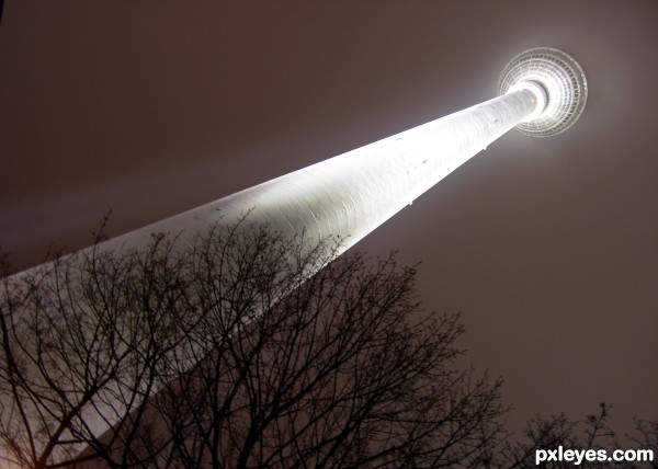 Radio tower photoshop picture)