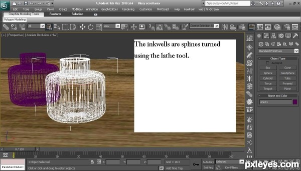 Creation of Stencil and Quills: Step 5