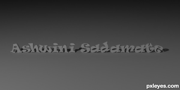 Creation of Ashwini Sadamate: Step 1