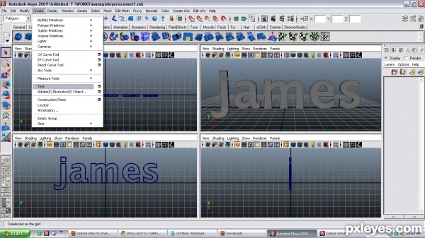 Creation of james paul: Step 1