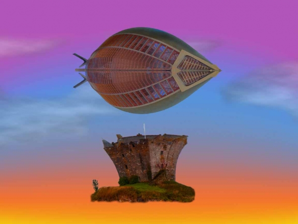 Creation of Flying castle: Step 5