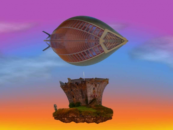 Creation of Flying castle: Step 6