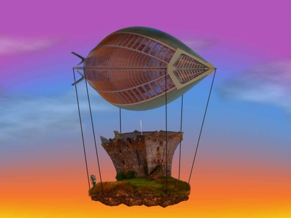 Creation of Flying castle: Step 7