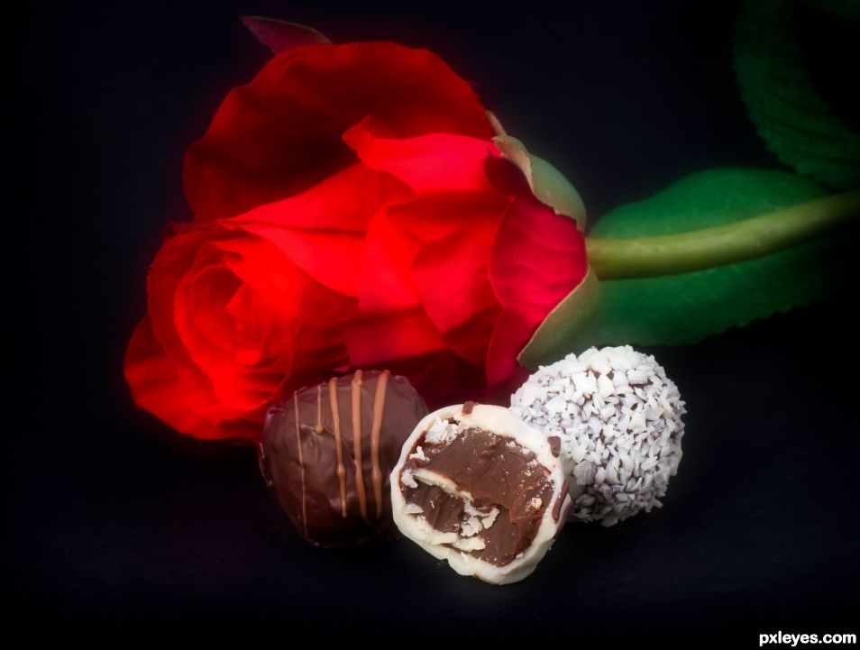 Roses and Chocolate for Valentine