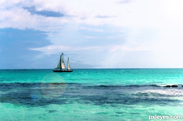 Creation of Caribbean Scape: Step 4