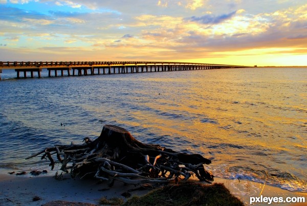 Bridge into Sunset