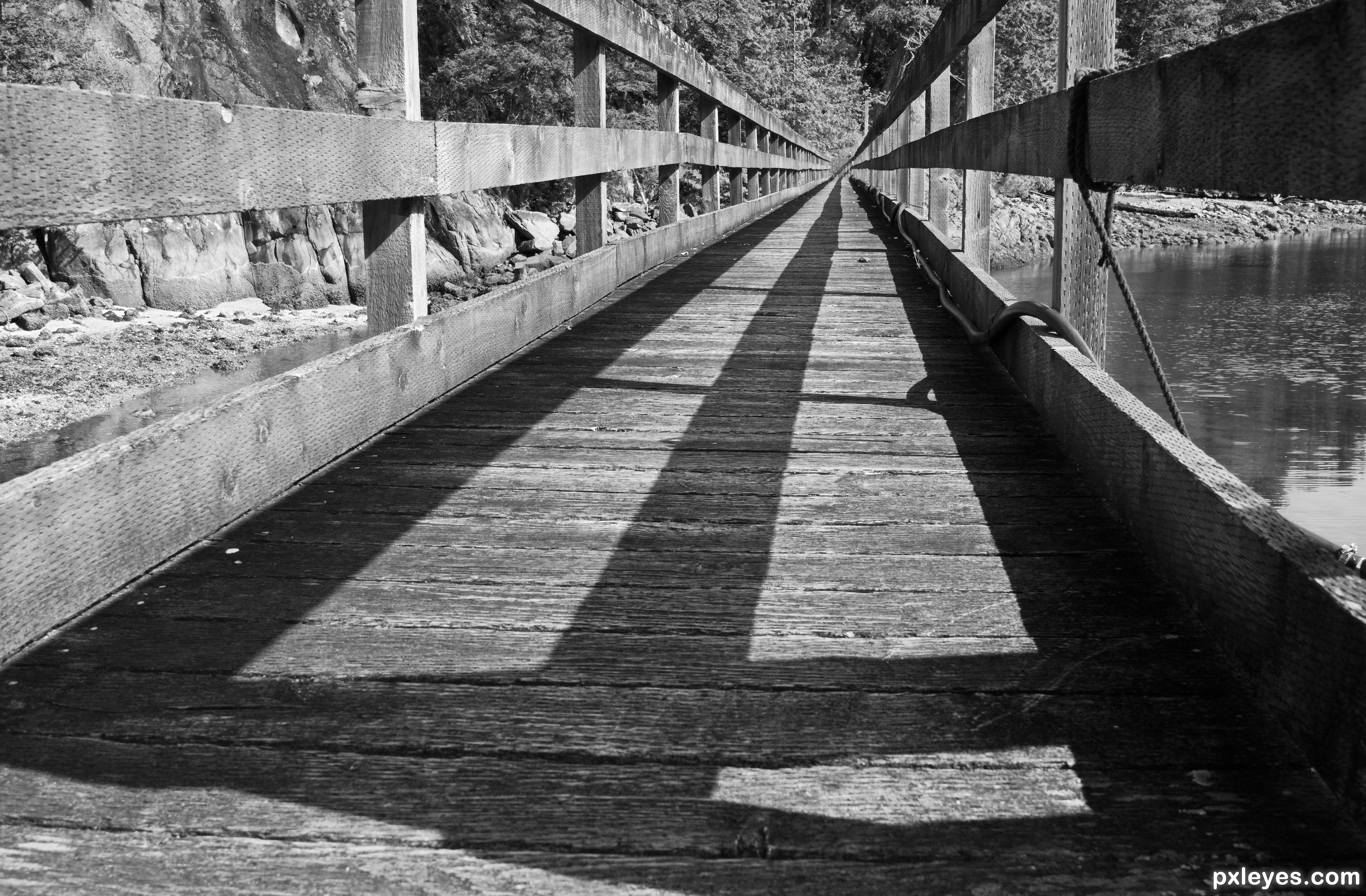 1 point perspective photography bridge